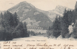 Suisse - Ponts - Château D'Oex - Pont Turrian - Circulée Le 08/10/1903 - Ponti