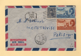 Egypte - Le Caire - 1951 - Par Avion Destination France - Briefe U. Dokumente