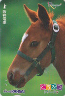 Carte JAPON / SERIE ANIMAUX RAKUYAN - ANIMAL - CHEVAL - HORSE JAPAN Prepaid Transport Ticket Card - PFERD 330 - Horses