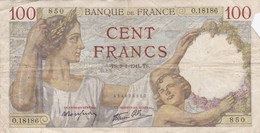 France - Billet De 100 Francs Type Sully - 9 Janvier 1941 - 100 F 1939-1942 ''Sully''