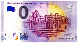 Billet Touristique - 0 Euro - Iraq - Ishtar Gate Of Babylon (2019-1) - Essais Privés / Non-officiels