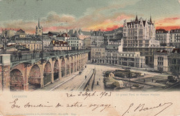 Suisse - Ponts - Lausanne - Le Grand Pont Et Maison Mercier - Circulée Le 03/09/1903 - Puentes