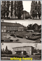 Bitterfeld Wolfen - S/w Mehrbildkarte 3   Theater Der Werktätigen Bahnhof Und Filmtheater - Bitterfeld