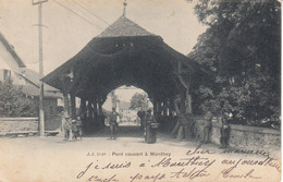 Suisse - Ponts - Monthey - Pont Couvert - Circulée Le 27/02/1903 - Animé - Ponts