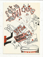 Cp, Bourses & Salons De Collections, Fête De La Musique , Exposition De Cartes Postales, 80 ,ROYE ,1987 ,écrite - Bourses & Salons De Collections