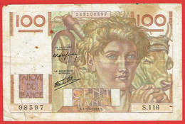 France - Billet De 100 Francs Type Jeune Paysan - 31 Octobre 1946 - 100 F 1945-1954 ''Jeune Paysan''