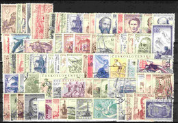 Tchécoslovaquie 1955-1957 Lot Avec Timbres Obliteré - Verzamelingen & Reeksen