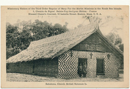 British Solomon Is. - Kakabona Church, Marist Missions - Solomon Islands