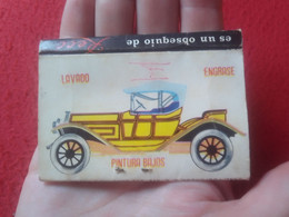 SPAIN ANTIGUA CAJA DE CERILLAS MATCHBOX BOÎTE D'ALLUMETTES CARTERITA RECO LOGROÑO COCHES LAVADO ENGRASE ALQUILER..ETC... - Matchboxes