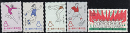 China 1963 Sport MNH  MI: 760-764 - Nuevos