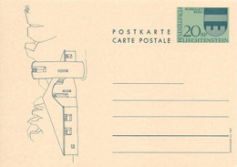 Liechtenstein Entier Postal Ganzsache Carte Postale Postkarte CP59 20Rp. Neuve Schellenberg 1967 - Postwaardestukken