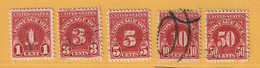 Timbre Etats-Unis Taxe N° 45 - 47 - 48 - 49 - 51 - Postage Due