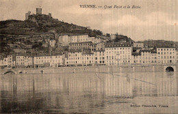 CPA   38  VIENNE----QUAI PAJOT ET LA BATIE---1914 - Vienne