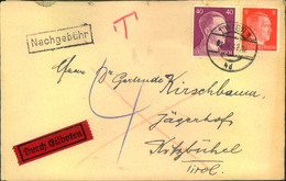 1942, HITLER-FRANKATUR, Eilbrief Ab WIEN, Nachporto - Lettere