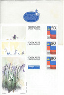 Liechtenstein Entier Postal Ganzsache Carte Postale Postkarte 3 CP84 à 86  50, 80 Et 110Rp. Neuves Dans Pochette - Stamped Stationery