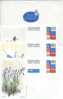 Liechtenstein Entier Postal Ganzsache Carte Postale Postkarte 3 CP84 à 86  50, 80 Et 110Rp. Neuves Dans Pochette - Stamped Stationery