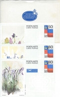 Liechtenstein Entier Postal Ganzsache Carte Postale Postkarte 3 CP84 à 86  50, 80 Et 110Rp. Neuves Dans Pochette - Enteros Postales