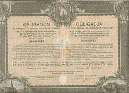 OBLIGATION DE L'EMPRUNT 4,5 % 1931 DE LA VILLE DE VARSOVIE -   1931 - Bank En Verzekering