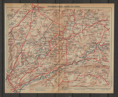 CARTE PLAN 1923 - BESANCON - VESOUL - BAUME Les DAMES - RIOZ - ROUGEMONT - ROULANS Le GRAND - Cartes Topographiques