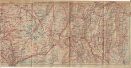 CARTE PLAN 1923 - LYON - VILLEFRANCHE - AMBÉRIEU - NANTUA - BELLEGARDE - CULOZ - TRÉVOUX - RUFFIEU - Cartes Topographiques