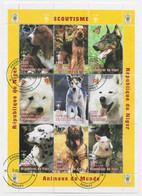 SCOUTISME BLOC CHIEN DOG  ANIMAUX NIGER NIAMEY 03.2.1998 - Usati