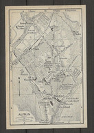 CARTE PLAN 1924 - AUTUN - GYMNASE - BILLARD - ÉCOLE De CAVALERIE - CHEMIN De FER D'INTÉRET LOCAL - Cartes Topographiques