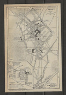 CARTE PLAN 1924 - CLUNY + ABBAYE - CHAMP De FOIRE - GARE RSL - PALAIS ABBATIAL - Cartes Topographiques