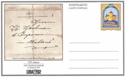 Liechtenstein Entier Postal Ganzsache Carte Postale Postkarte CP88 Et 89 50 Et 70Rp. Neuves 1992 LIBA Balzers - Ganzsachen
