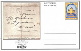 Liechtenstein Entier Postal Ganzsache Carte Postale Postkarte CP88 Et 89 50 Et 70Rp. Neuves 1992 LIBA Balzers - Stamped Stationery