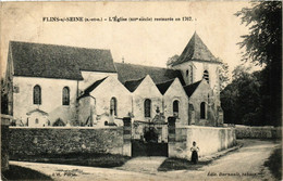 CPA AK FLINS-sur-SEINE - L'Église Restaurée En 1767 (353236) - Flins Sur Seine