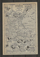 CARTE PLAN 1924 - GENEVE - KURSAAL - GARE De CORNAVIN - BATEAUX à VAPEUR - Cartes Topographiques