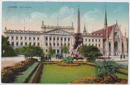 AK Leipzig 1922 Universität Mit 3 X Grünen 100er Inflationsbriefmarken - Leipzig
