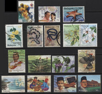 Malaysia (31) 2001 - 2002  16 Different Stamps. Used. Hinged. - Malaysia (1964-...)