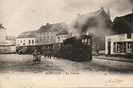 Dieghem - Diegem - Le Tram ( Vicinal - Stoomtram - Tram A Vapeur ). Prés Evere, Machelen Et Zaventem Postée 1905 - Diegem