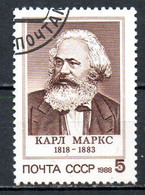 URSS. N°5507 Oblitéré De 1988. Karl Marx. - Karl Marx