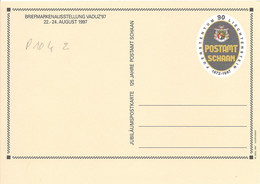 Liechtenstein Entier Postal Ganzsache Carte Postale Postkarte CP104 90Rp. Neuve Schaan Vaduz'97 - Enteros Postales