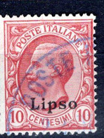 Egeo - Lipso, 10 Centesimi (o) - Aegean (Lipso)