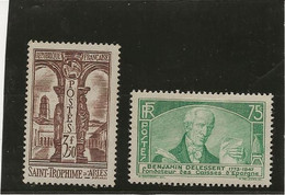 TIMBRE N° 302 Et 303 NEUF CHARNIERE - ANNEE 1935 - COTE : 54 € - Ongebruikt