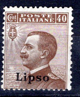 Egeo - Lipso, 40 Centesimi * - Egée (Lipso)