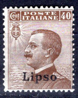 Egeo - Lipso, 40 Centesimi * - Egée (Lipso)