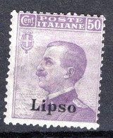 Egeo - Lipso, 50 Centesimi ** - Egeo (Lipso)