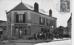 CPSM:- Cerny (91) Café Tabac "Au Rendez-vous Des Chasseurs" Pompe à Essence Shell  (Animée). - Other Municipalities