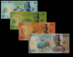 Brunei 2004-2011 (UNC) 1 5 10 Dollar Set P35 P36 P37 P28 - Brunei