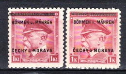 Boheme Et Moravie 1939 Mi  9-10 (Yv 9-10), (MNH)** - Ungebraucht