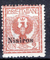 Egeo - Nisiro (Nisiros) 2 Centesimi ** - Egeo (Nisiro)