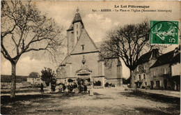 CPA AK Le Lot Pittoresque - ASSIER - La Place Et L'Église (353846) - Assier