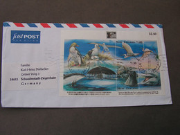 Nice Birds Block On Cover 1996 - Storia Postale