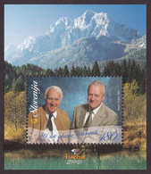 Slovenia 2003 50 Years Anniversary Folk Music Group Avsenik Brothers Mountaines, Block Souvenir Sheet MNH - Slovenië
