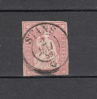 1856/57  N°24 D OBLITERE     COTE 90.00  FRS        CATALOGUE ZUMSTEIN - Gebraucht