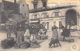 Tours     37      Foire  Ou Halles Ou Marchés:    Aux Légumes Secs Place De Chateauneuf     N° 175       (voir Scan) - Tours